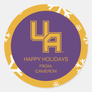 University at Albany Initials Logo Classic Round Sticker