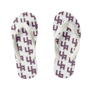 University at Albany Initials Logo Kid's Flip Flops