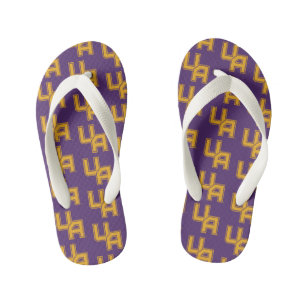 University at Albany Initials Logo Kid's Flip Flops