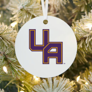University at Albany Initials Logo Metal Tree Decoration
