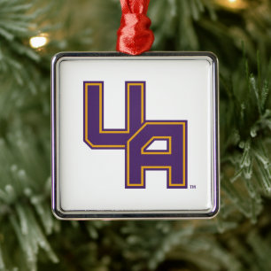 University at Albany Initials Logo Metal Tree Decoration