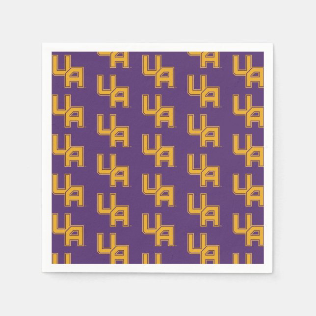 University at Albany Initials Logo Napkin (Front)