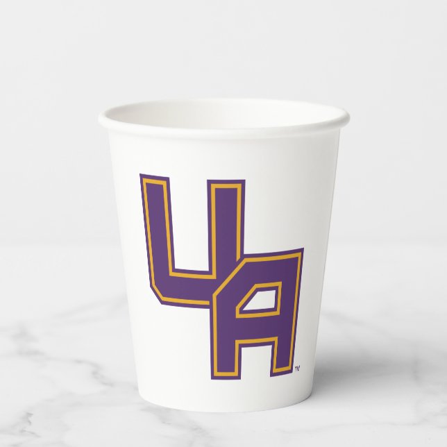 University at Albany Initials Logo Paper Cups (Back)