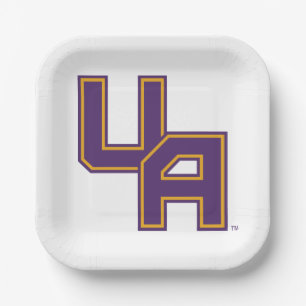 University at Albany Initials Logo Paper Plate