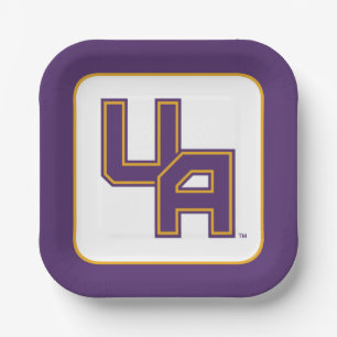 University at Albany Initials Logo Paper Plate