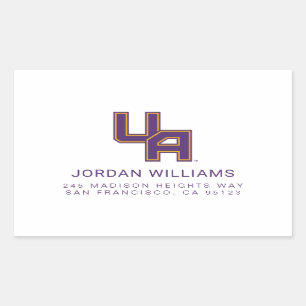 University at Albany Initials Logo Rectangular Sticker