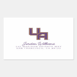 University at Albany Initials Logo Rectangular Sticker