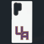 University at Albany Initials Logo Samsung Galaxy Case<br><div class="desc">The The University at Albany initials logo features a bold and dynamic "UA" design, rendered in the university's signature purple and outlined with a striking gold border. The angular, block-like letters give the logo a strong and authoritative appearance, perfect for representing school pride and identity. The symmetrical and geometric structure...</div>