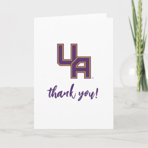 University at Albany Initials Logo Thank You Card