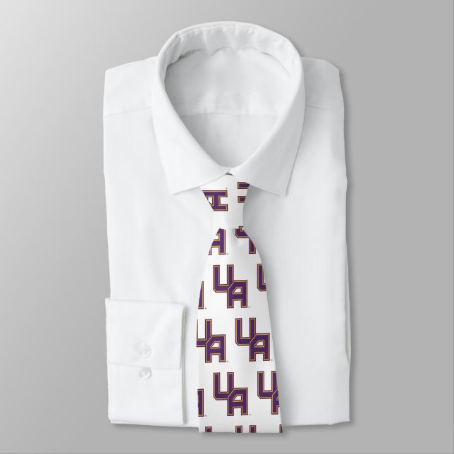 University at Albany Initials Logo Tie (Tied)