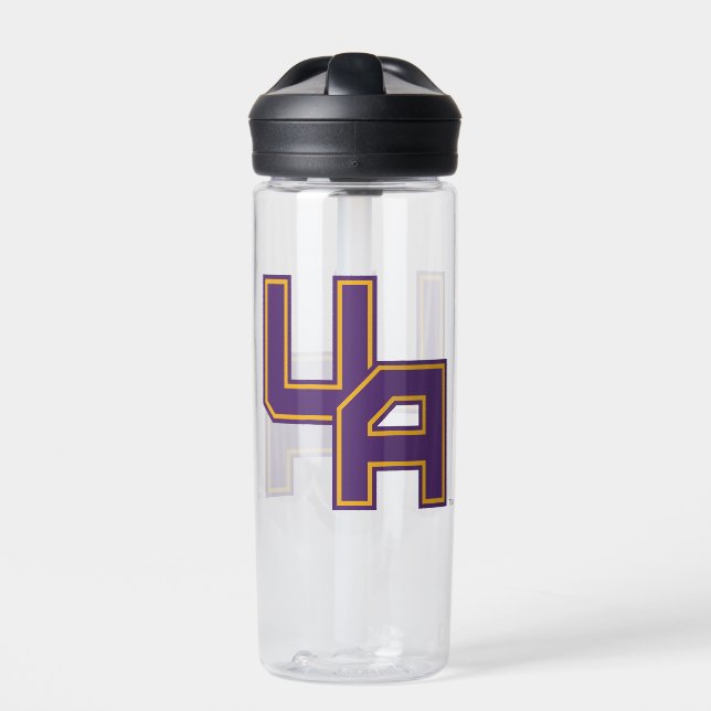 University at Albany Initials Logo Water Bottle (Front)