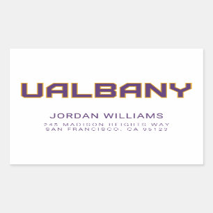 University at Albany Wordmark Rectangular Sticker