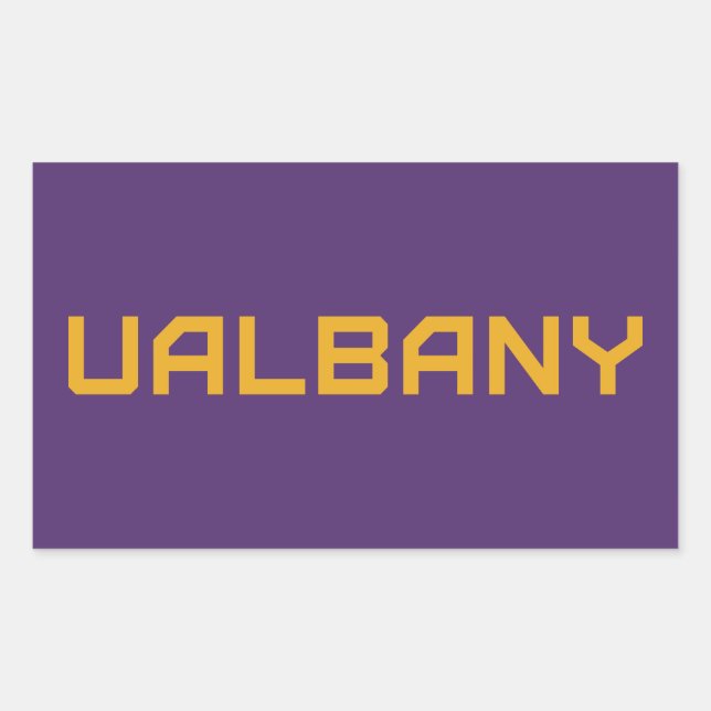 University at Albany Wordmark Rectangular Sticker (Front)