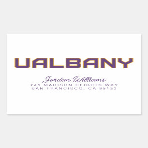 University at Albany Wordmark Rectangular Sticker