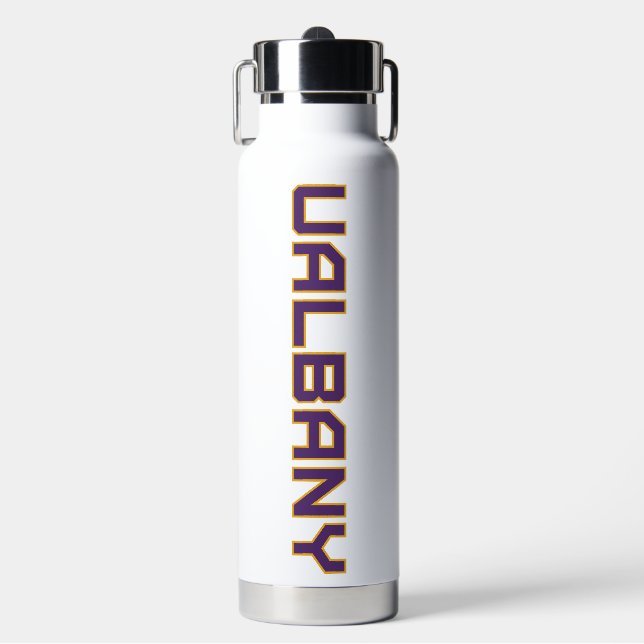 University at Albany Wordmark Water Bottle (Front)