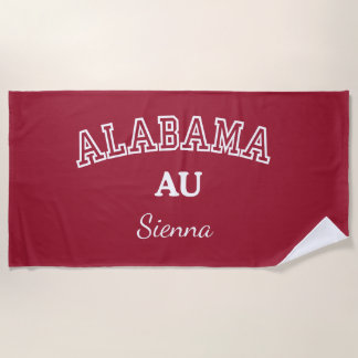 University of Alabama Personalised Beach Towel