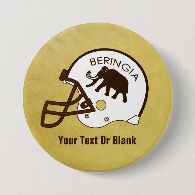 University of Beringia Football 7.5 Cm Round Badge (Front)