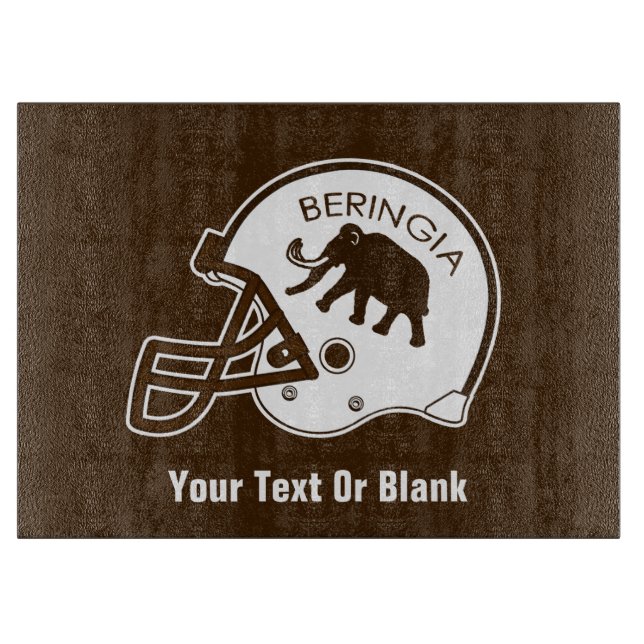 University of Beringia Football Cutting Board (Front)