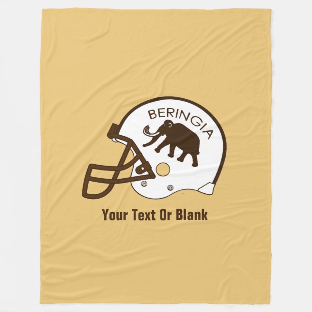 University of Beringia Football Fleece Blanket (Front)