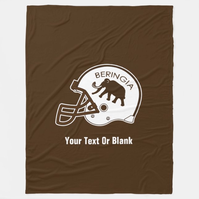 University of Beringia Football Fleece Blanket (Front)