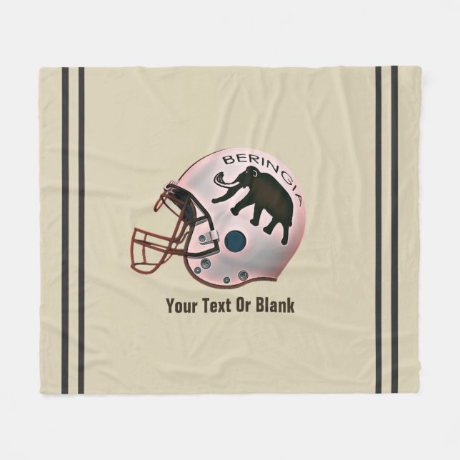 University of Beringia Football Fleece Blanket (Front (Horizontal))