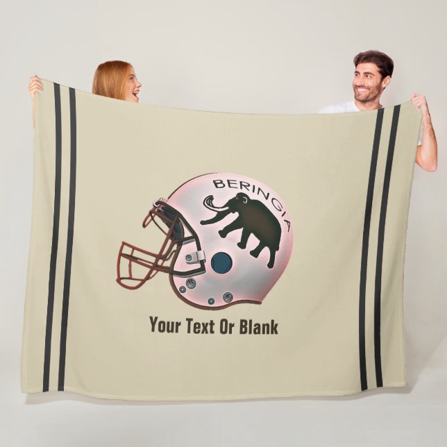 University of Beringia Football Fleece Blanket (In Situ)