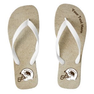 University of Beringia Football Flip Flops