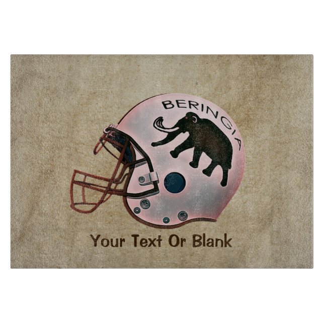 University of Beringia Football Helmet Cutting Board (Front)