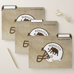 University of Beringia Football Helmet File Folder