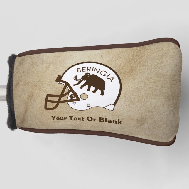 University of Beringia Football Helmet Golf Head Cover (Front)
