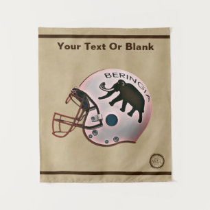 University of Beringia Football Helmet Tapestry
