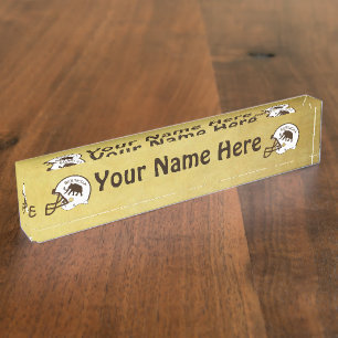 University of Beringia Football Nameplate