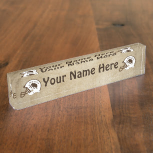 University of Beringia Football Nameplate