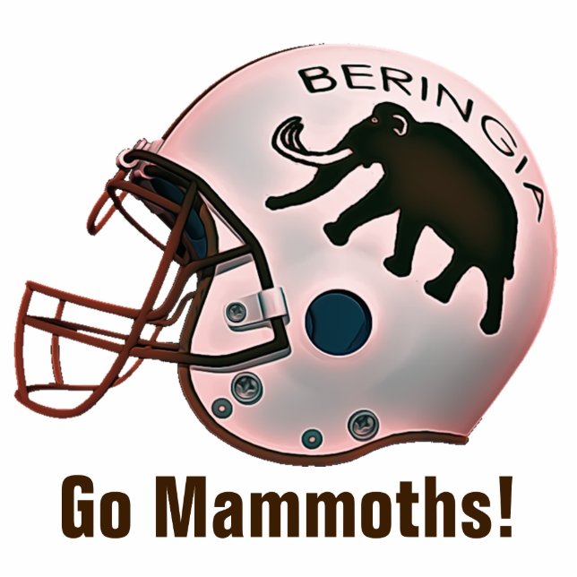 University of Beringia Football Photo Sculpture Magnet (Front)