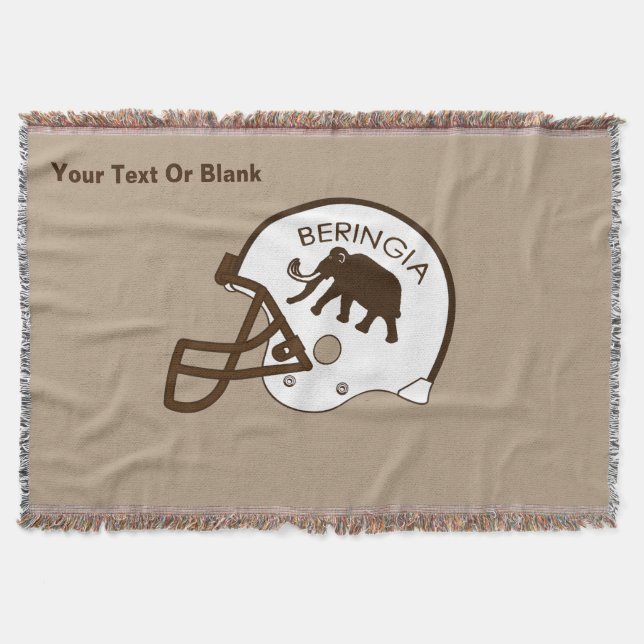 University of Beringia Football Throw Blanket (Front)