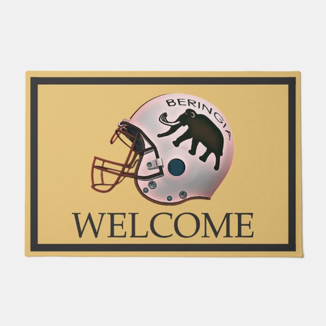 University of Beringia Football - Welcome Doormat (Front)