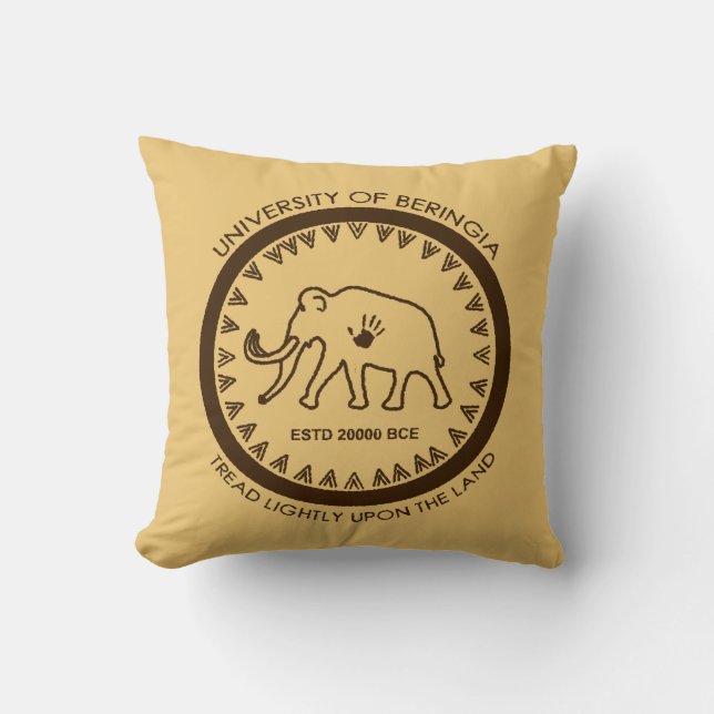 University of Beringia Mammoth Cushion (Front)
