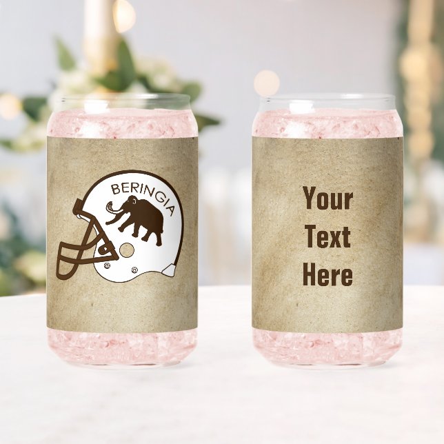 University of Beringia Mammoth Helmet Can Glass (Insitu (Wedding))