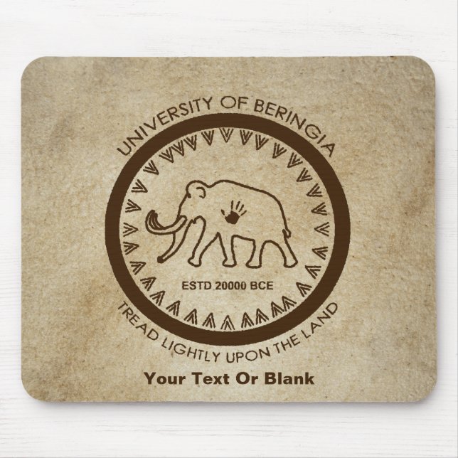 University of Beringia Mammoth Mouse Mat (Front)