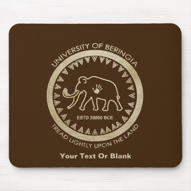 University of Beringia Mammoth Mouse Mat (Front)
