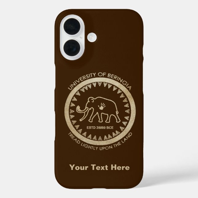 University of Beringia Mammoth Seal Case-Mate iPhone Case (Back)