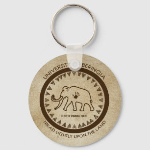 University of Beringia Mammoth Seal Key Ring
