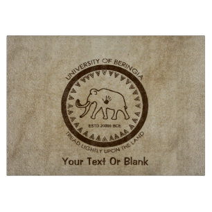 University of Beringia Woolly Mammoth Seal Cutting Board