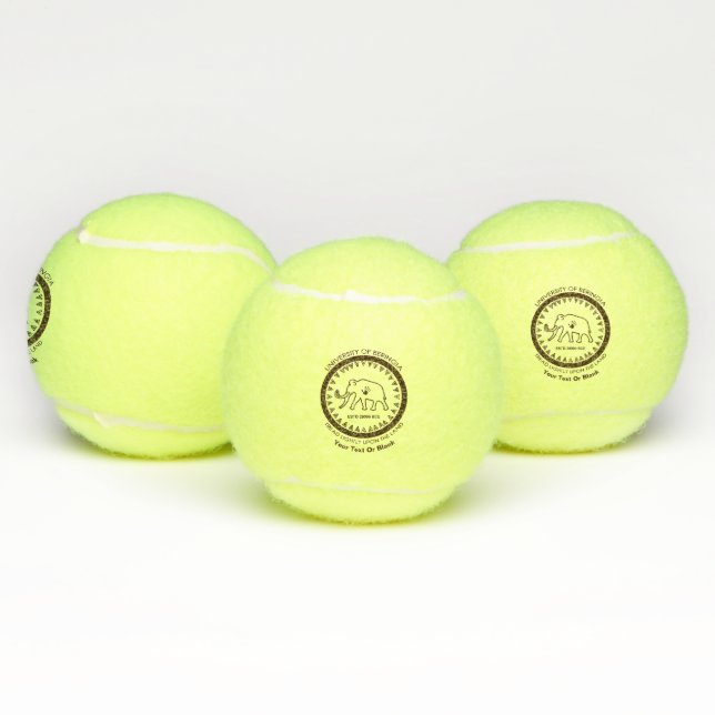 University of Beringia Woolly Mammoth Seal Tennis Balls (Multi)