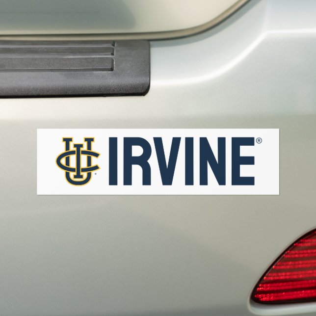 University of California, Irvine Logo Bumper Sticker (On Car)