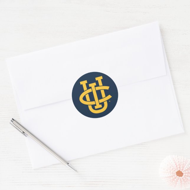 University of California, Irvine Logo Classic Round Sticker (Envelope)