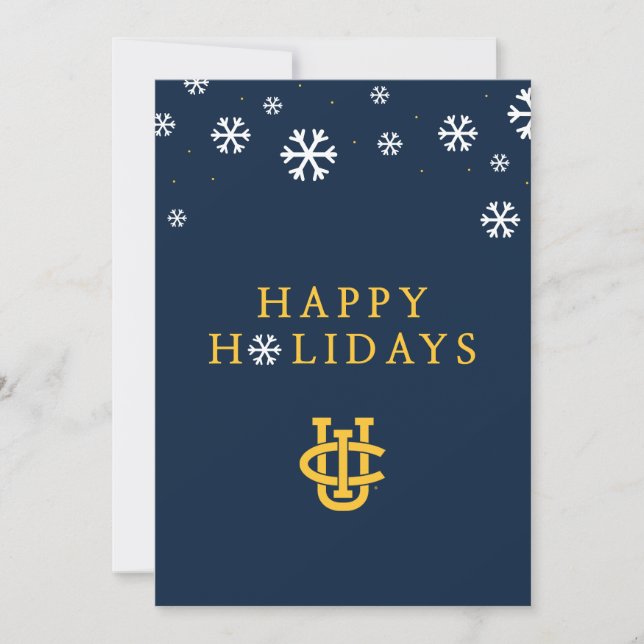 University of California, Irvine Logo Holiday Card (Front)
