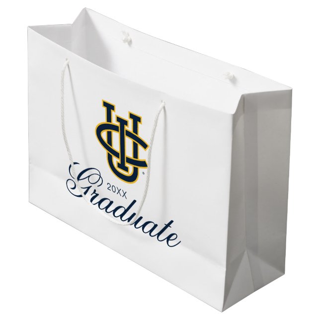 University of California, Irvine Logo Large Gift Bag (Front Angled)