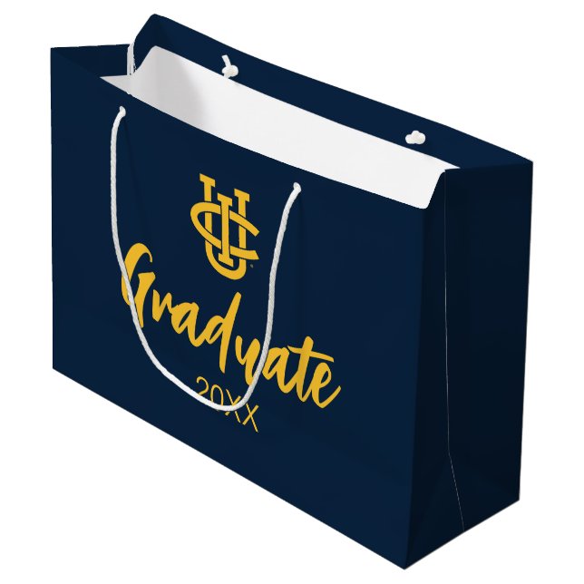 University of California, Irvine Logo Large Gift Bag (Front Angled)