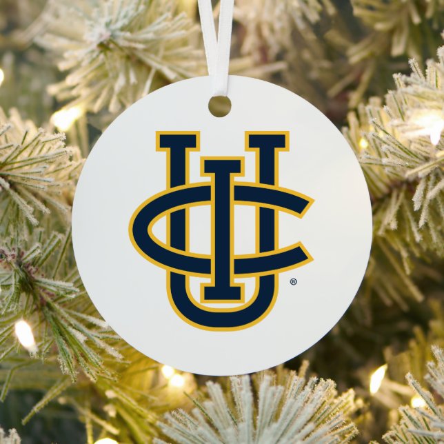 University of California, Irvine Logo Metal Tree Decoration (Insitu)